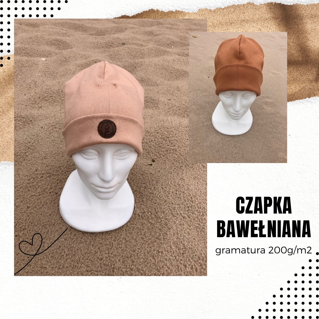 czapka bawełniana z logo